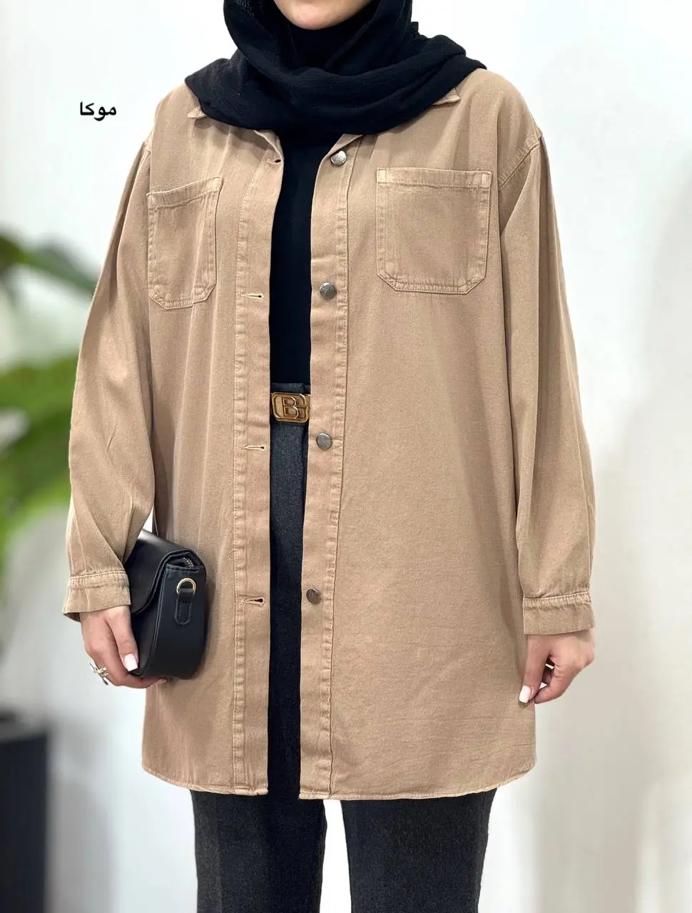 مانتو کتان پاییزه کارن